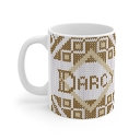 Fair Isle Diamonds Personalized Knitting Mug